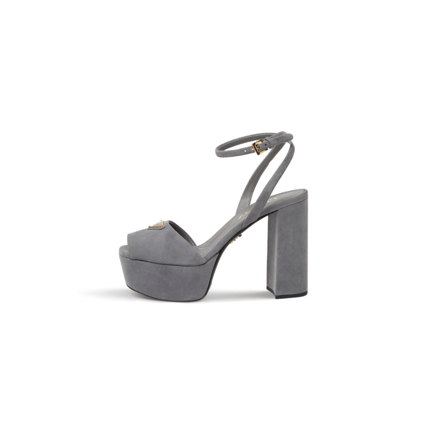 PRADA SUEDE PLATFORM SANDALS 1XP48B